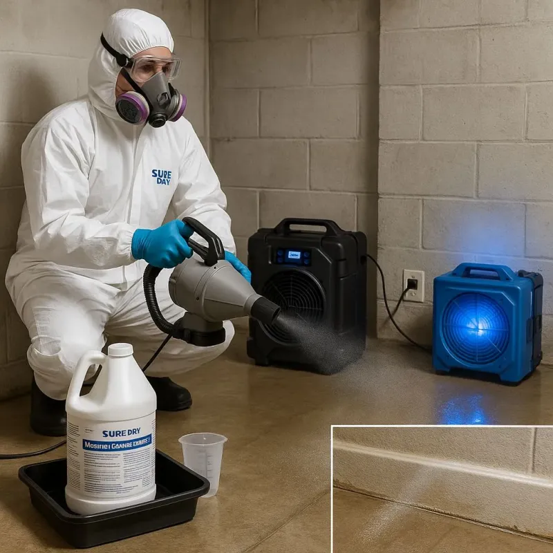 Sanitization and Odor Removal process in Fontana, CA